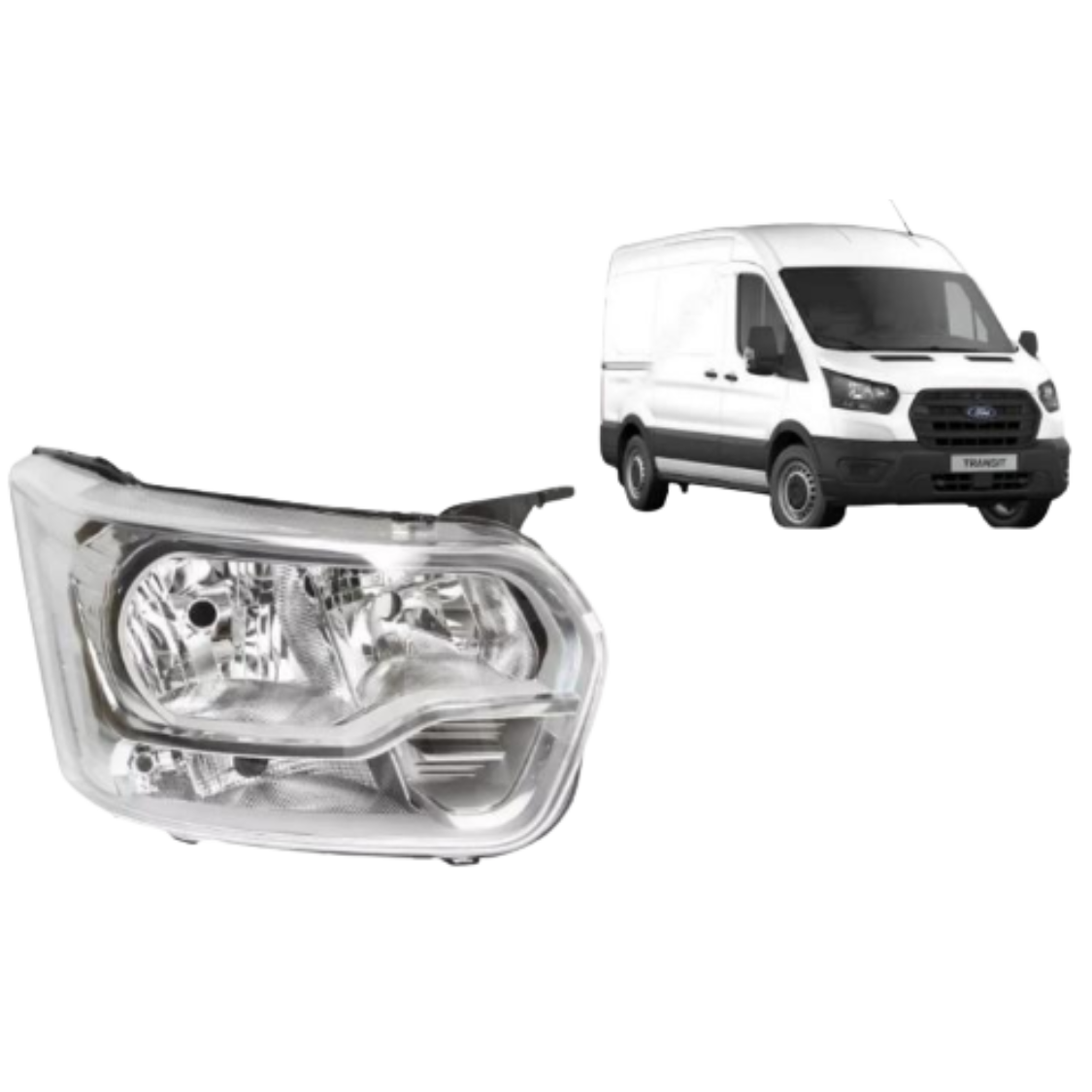 Front Headlight Silver